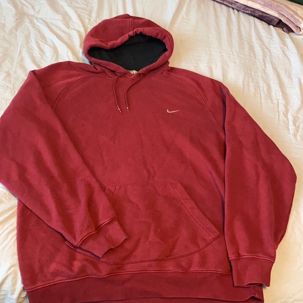 Burgundy Nike Hoodie